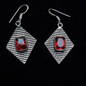 Garnet Gemstone Earrings